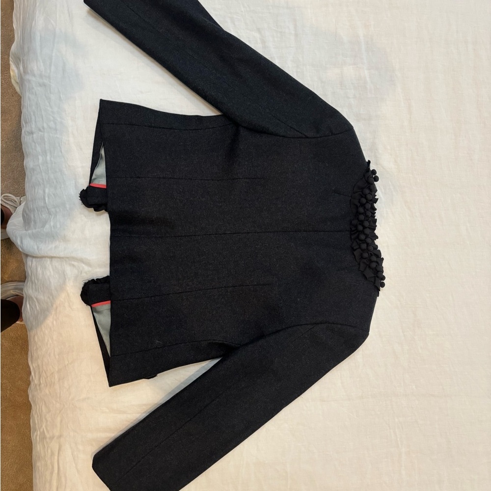 J. Crew Black Decorative Trim Tweed Blazer - Picture 4 of 6